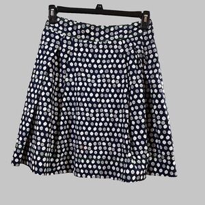Lilly Pulitzer Navy and White Polka Dot Skirt